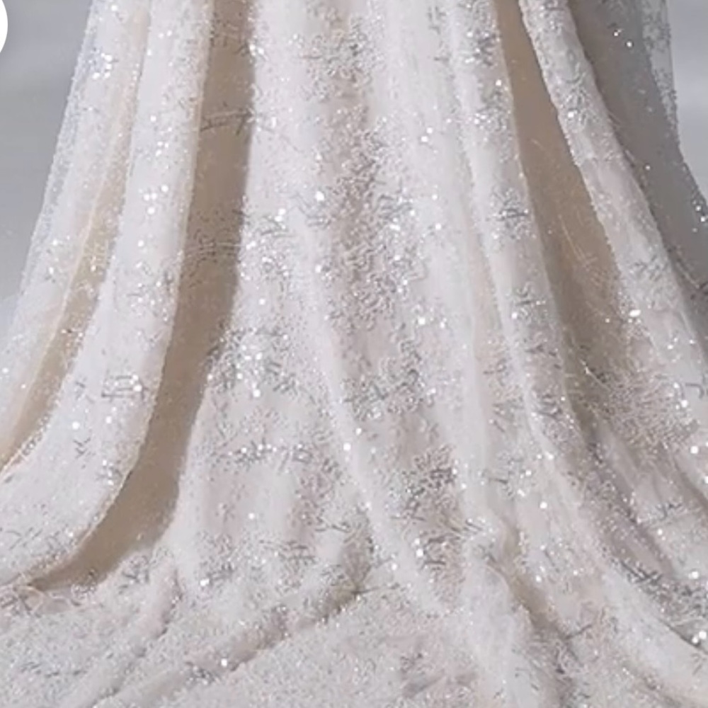 Justin Alexander Signature Strapless A-Line Full Beaded 16 SEE SIZE CHART - Picture 4 of 10